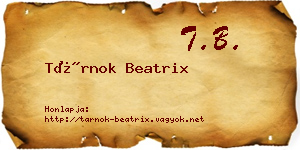 Tárnok Beatrix névjegykártya